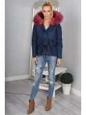 Burgunderfarbene Jeansjacke 7010 – Online-Shop – Boutique